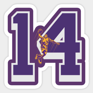 lukers number 14 Sticker